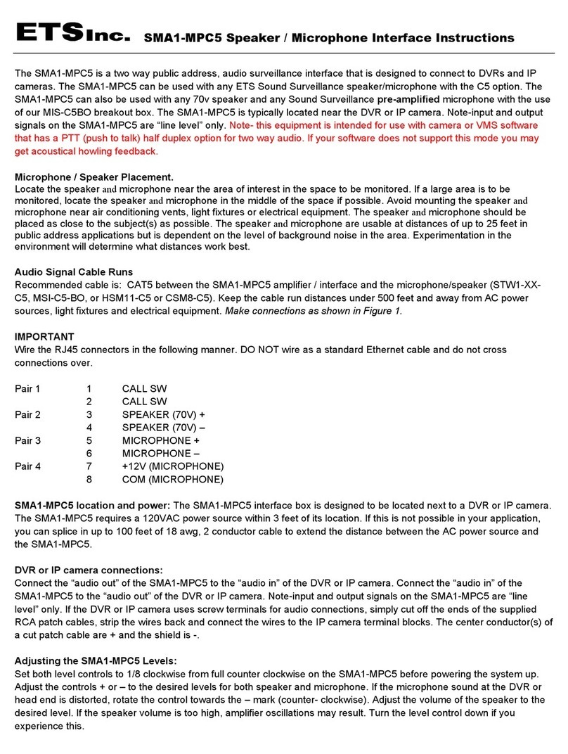 ETS SMA1-MPC5 instructions