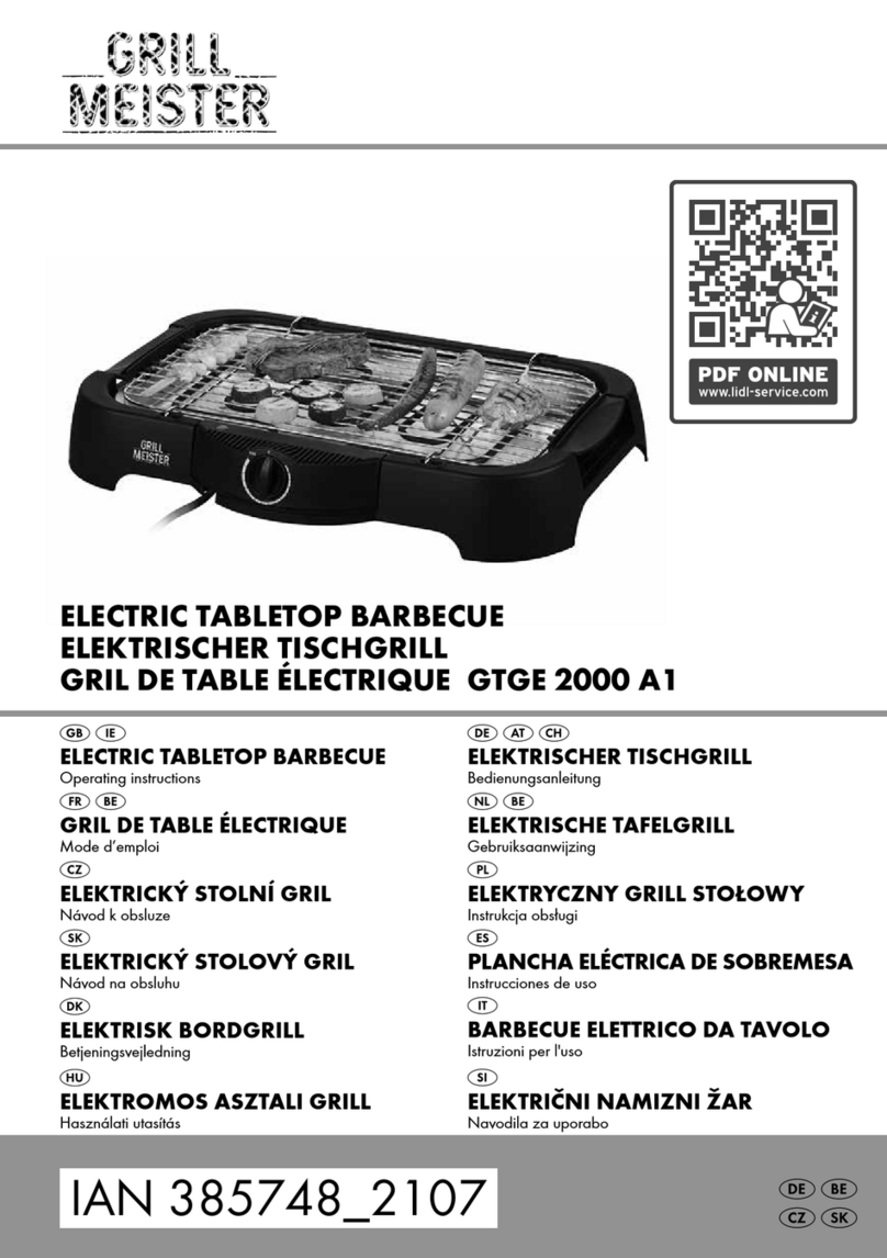 GRILL MEISTER 385748 2107 operating instructions