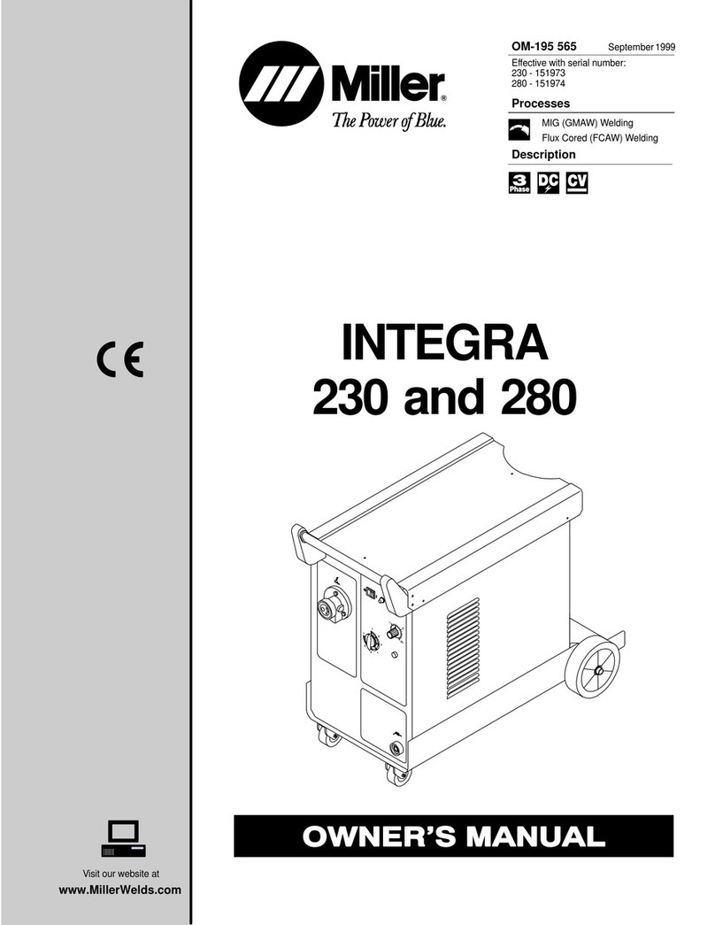 Miller INTEGRA 230 owner's manual