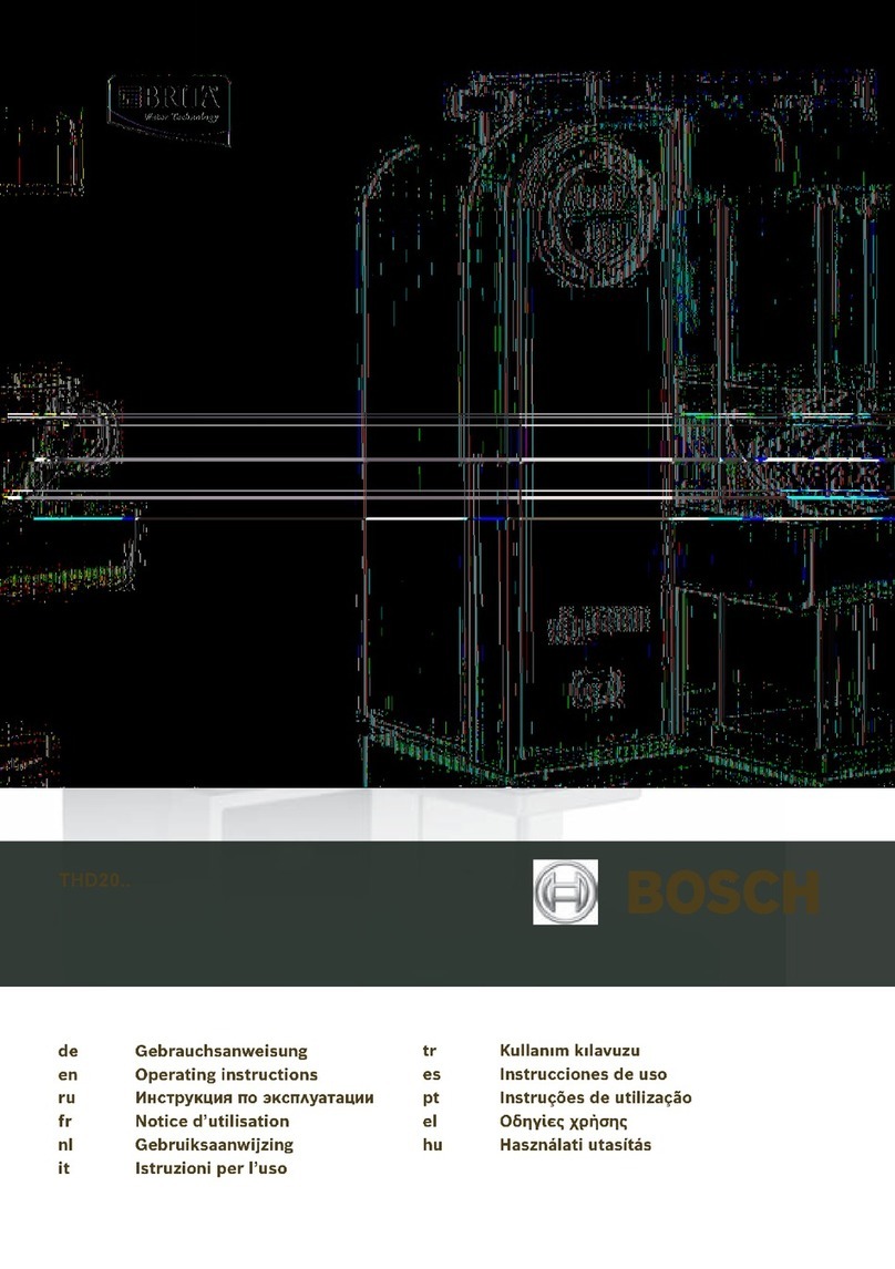 Bosch thd2021 operating instructions