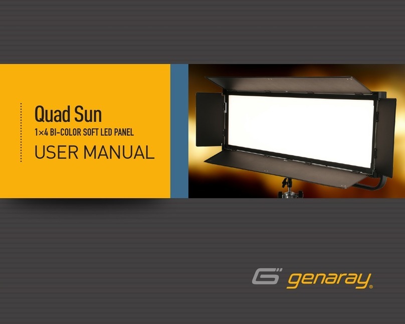 Genaray Quad Sun User manual Genaray Quad Sun User manual