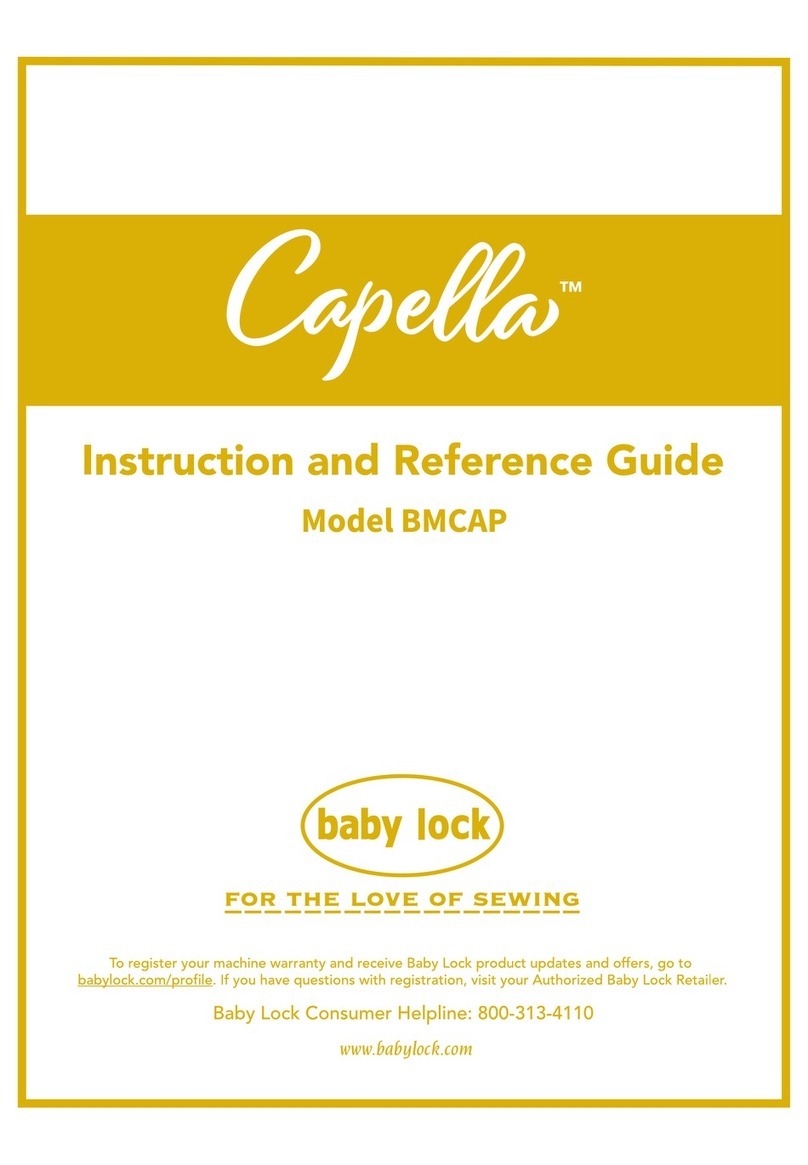 Baby Lock Capella Technical manual