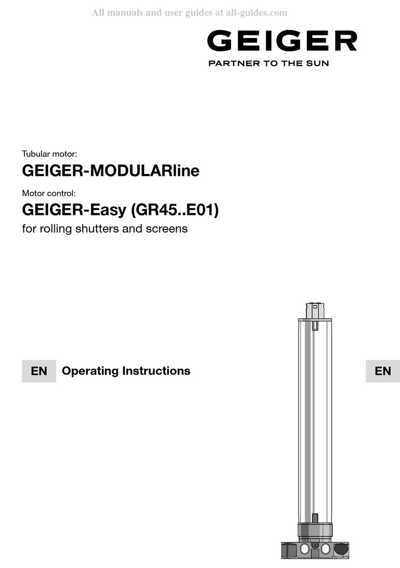GEIGER MODULARline GR45 E01 Series operating instructions