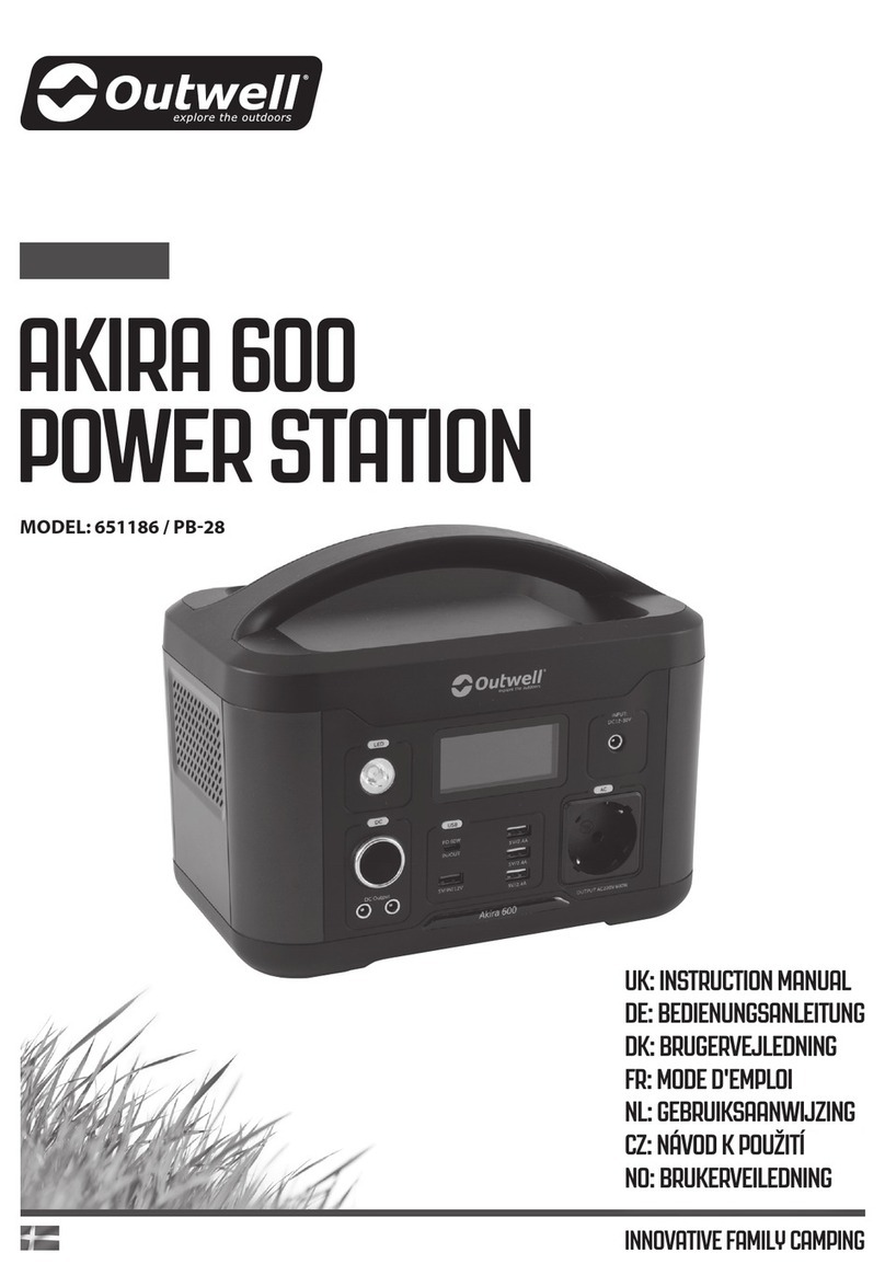 Outwell AKIRA 600 instruction manual