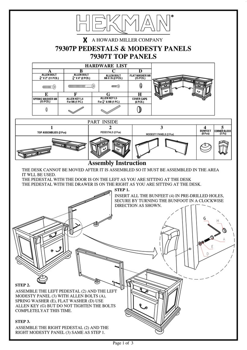 Howard Miller HEKMAN 79307P manual