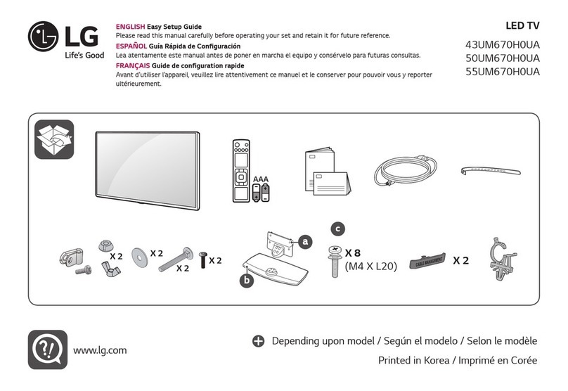 LG 43UM670H0UA Easy setup guide