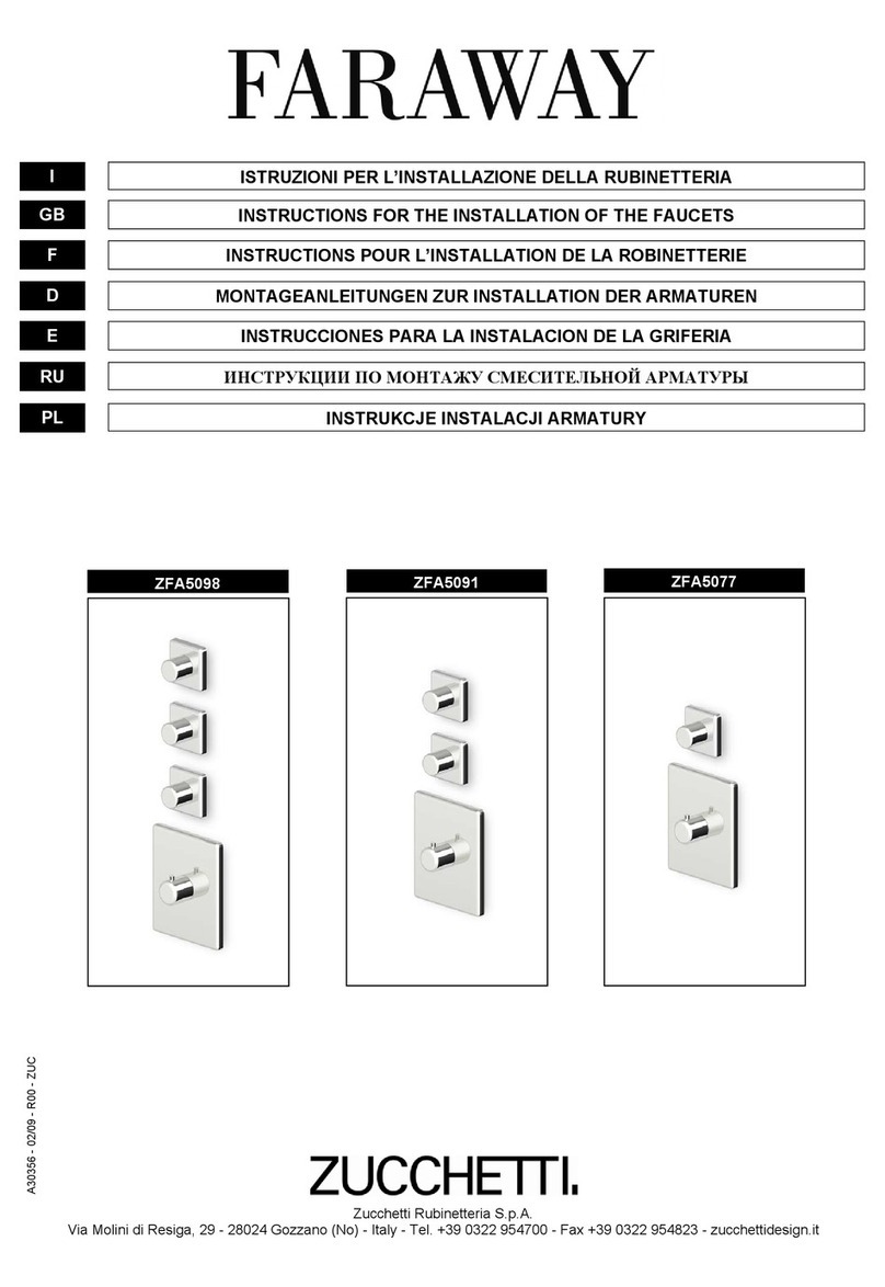 ZUCCHETTI FARAWAY ZFA5098 Instruction for the installation