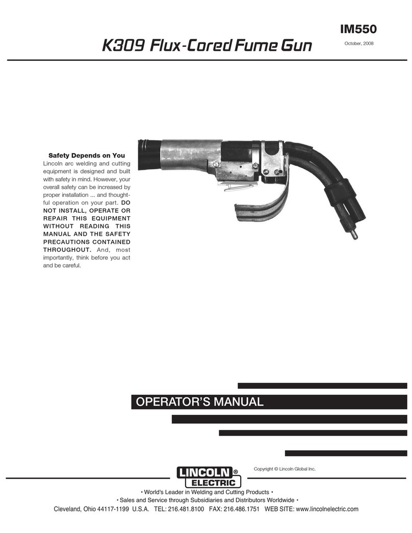 Lincoln Electric K309 Operator's manual