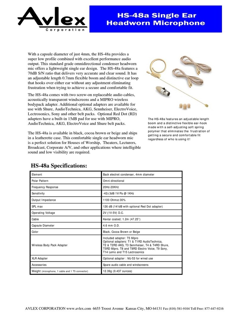 Avlex HS-48a manual