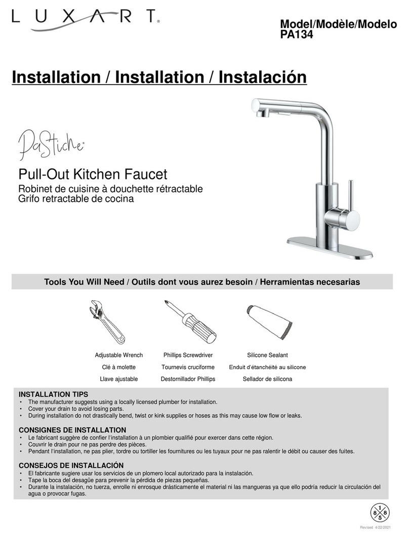 Luxart PaStiche PA134 User manual Luxart PaStiche PA134 User manual