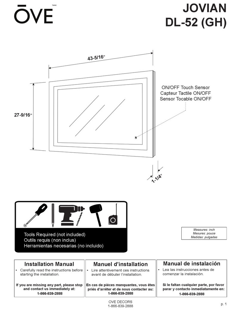 OVE JOVIAN DL-52 installation manual