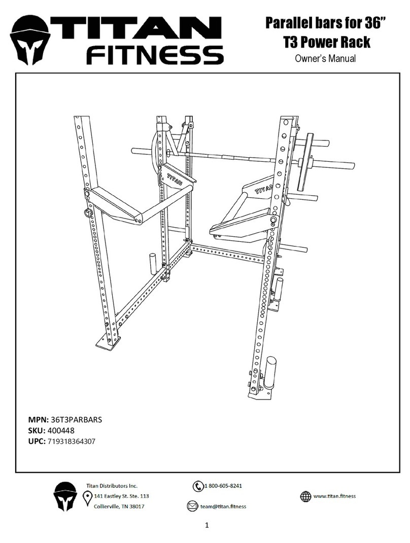Titan Fitness 36T3PARBARS owner's manual