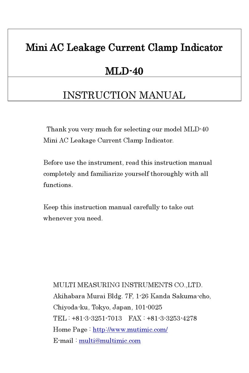 MULTI MEASURING INSTRUMENTS MLD-40 User manual MULTI MEASURING INSTRUMENTS MLD-40 User manual