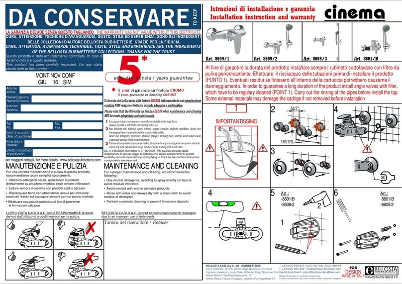 BELLOSTA cinema 8609/ User manual