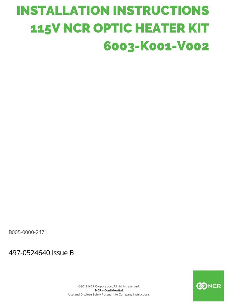NCR 6003-K001-V002 installation instructions NCR 6003-K001-V002 installation instructions