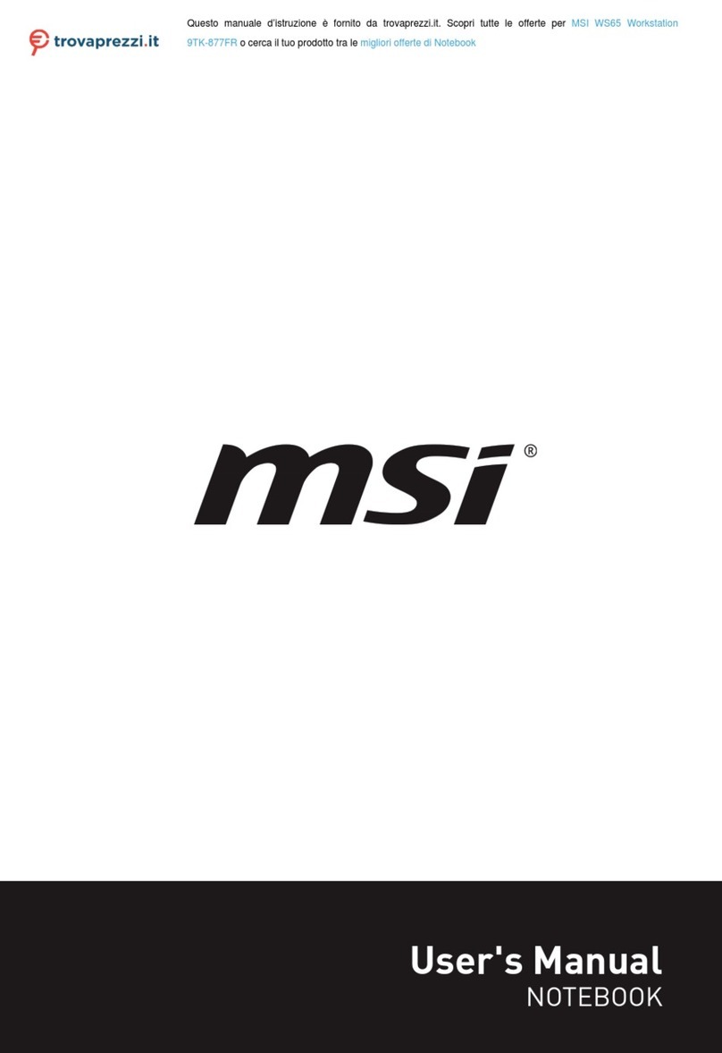 MSI WS65 User manual