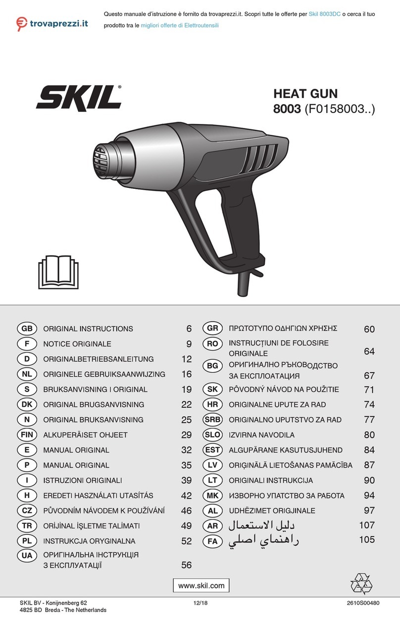 Skil F0158003 Series Original instructions