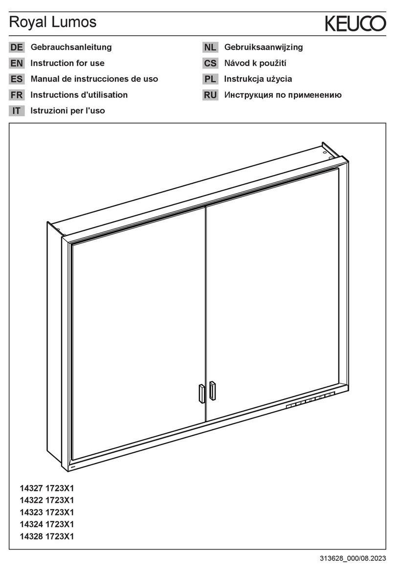 KEUCO Royal Lumos 14327 1723 1 Series User manual