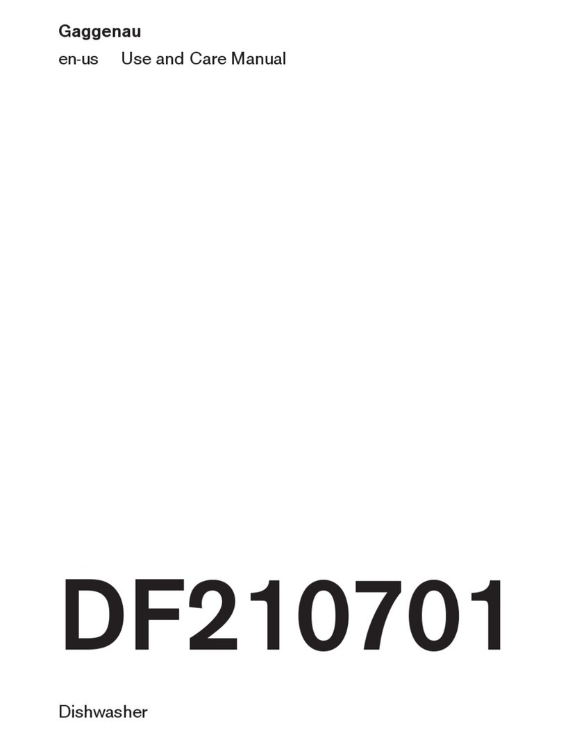 Gaggenau DF210701 use and care manual