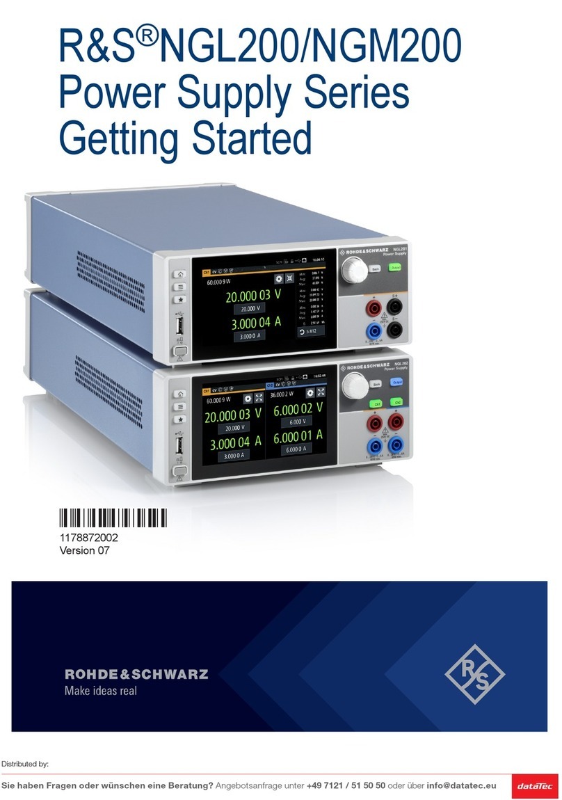 Rohde & Schwarz R&S NGM200 Series Getting started