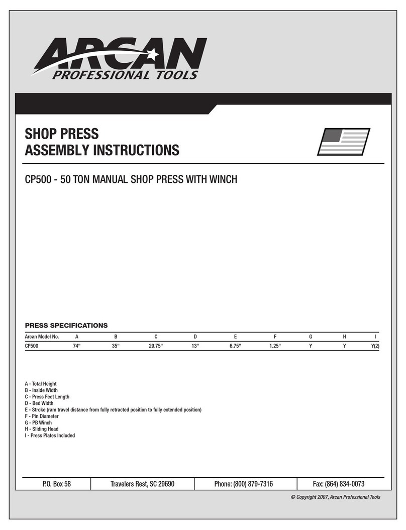 Arcan CP500 Assembly instructions