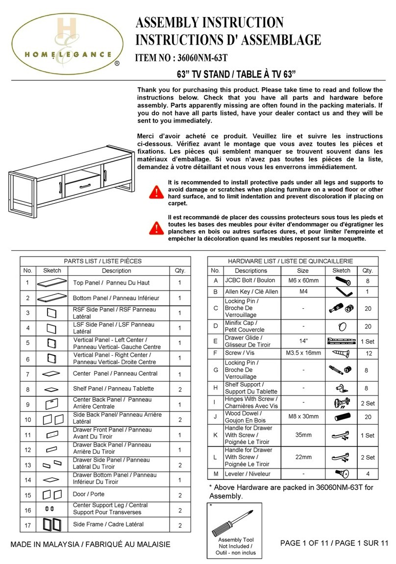Homelegance 36060NM-63T User manual