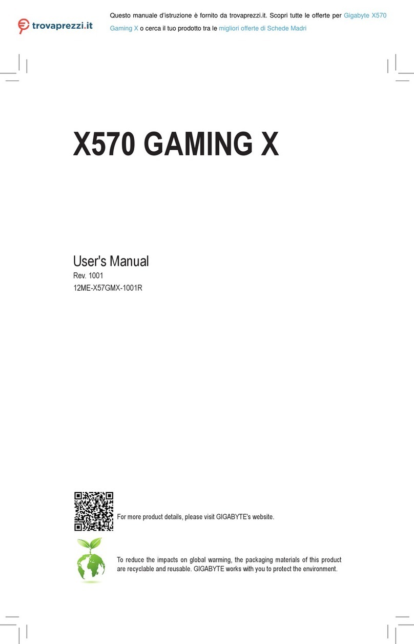 Gigabyte X570 GAMING X User manual