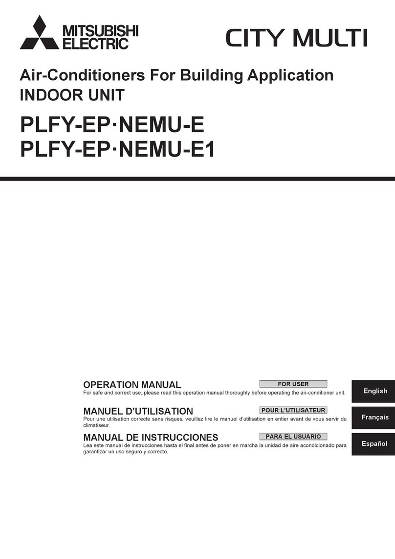 Mitsubishi Electric CITY MULTI PLFY-EP NEMU-E1 Series User manual