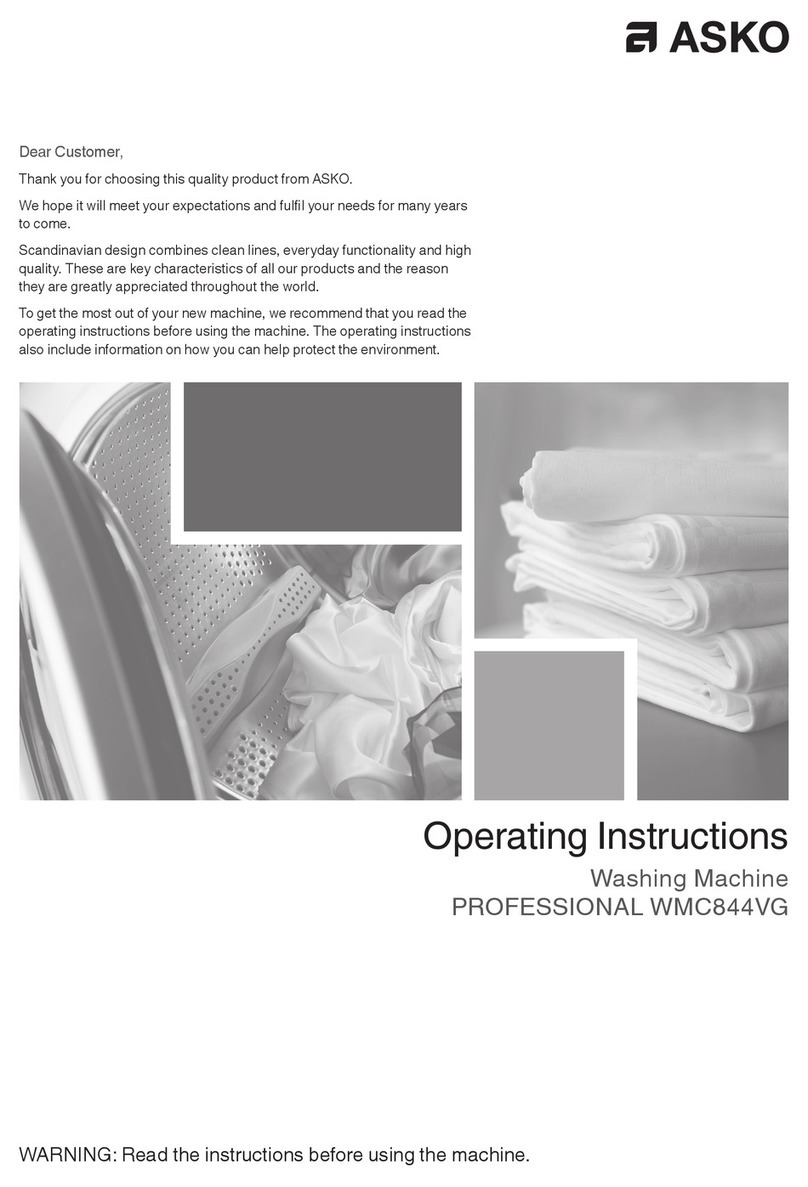 Asko PROFESSIONAL WMC844VG User manual