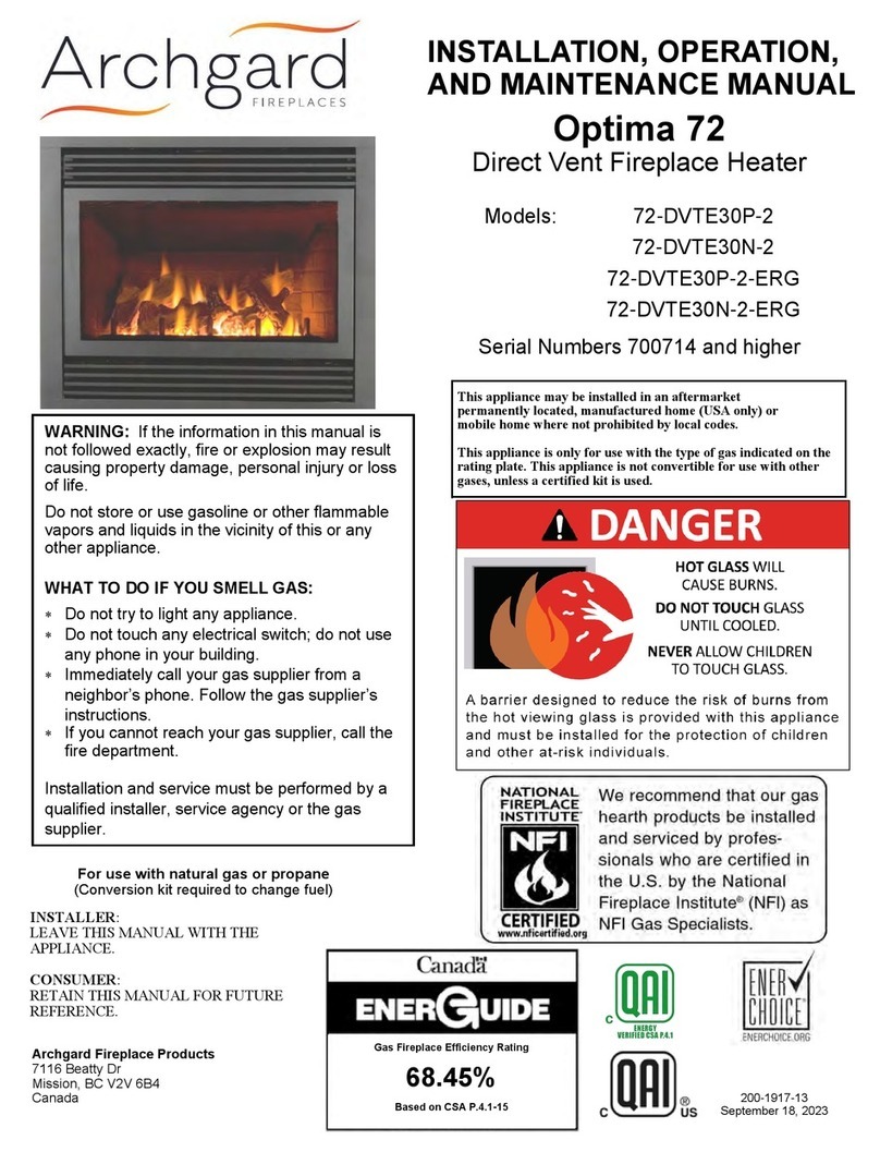 Archgard 72-DVTE30P-2-ERG Installation, operation and maintenance manual Archgard 72-DVTE30P-2-ERG Installation, operation and maintenance manual