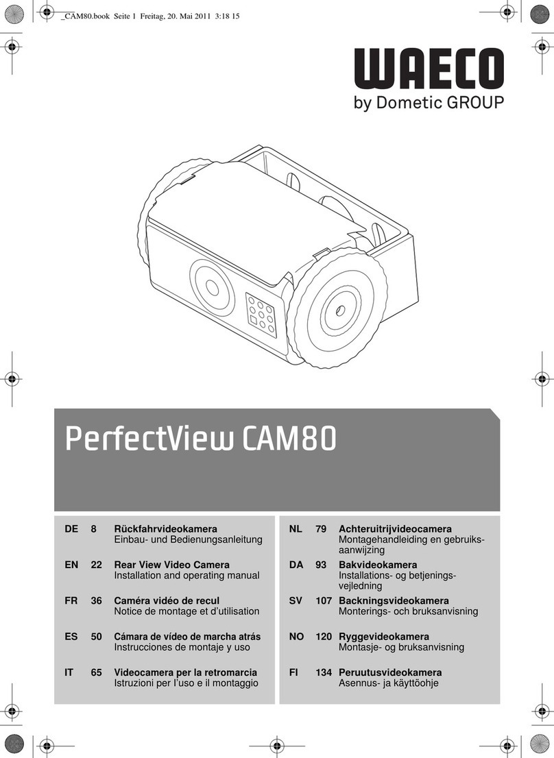 Dometic WAECO PerfectView CAM80 Installation and operating manual