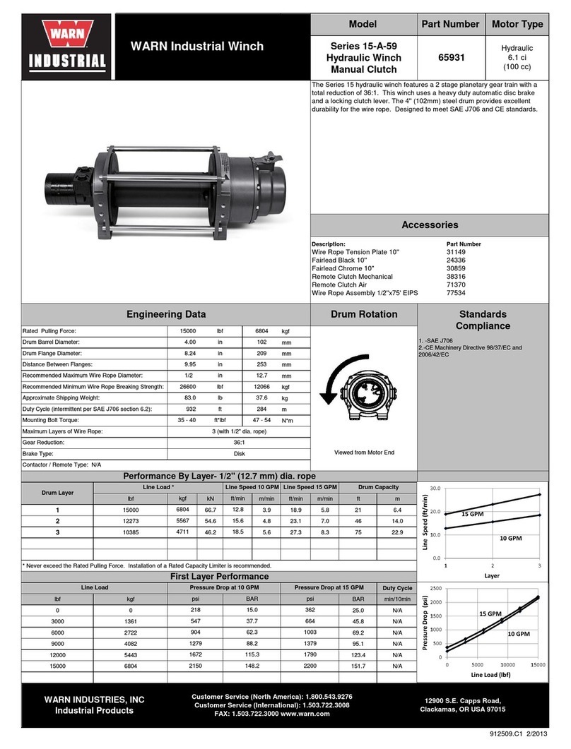 Warn Industries 15-A-59 Series manual