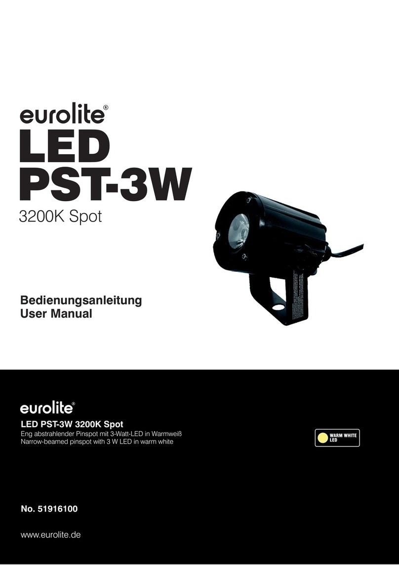 EuroLite LED PST-3W 3200K Spot user manual