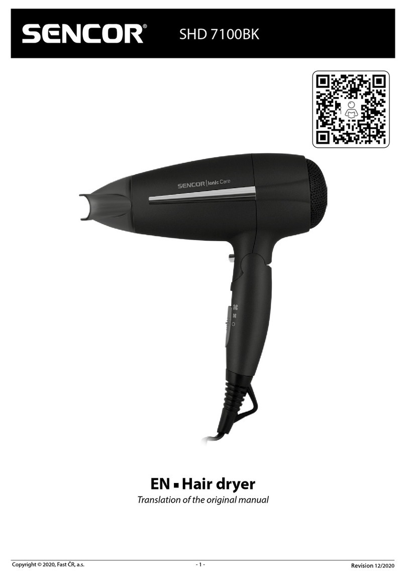 Sencor SHD 7100BK Translation of the original manual