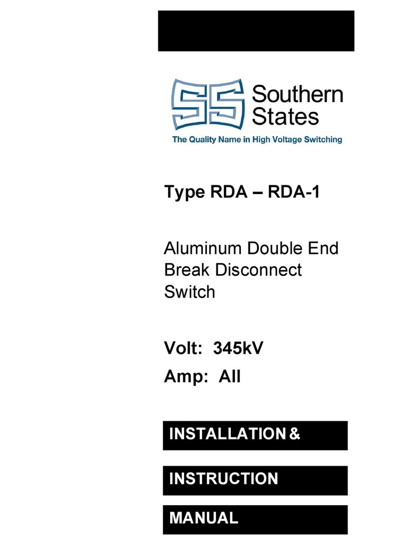 Southern States RDA-1V Installation instructions manual