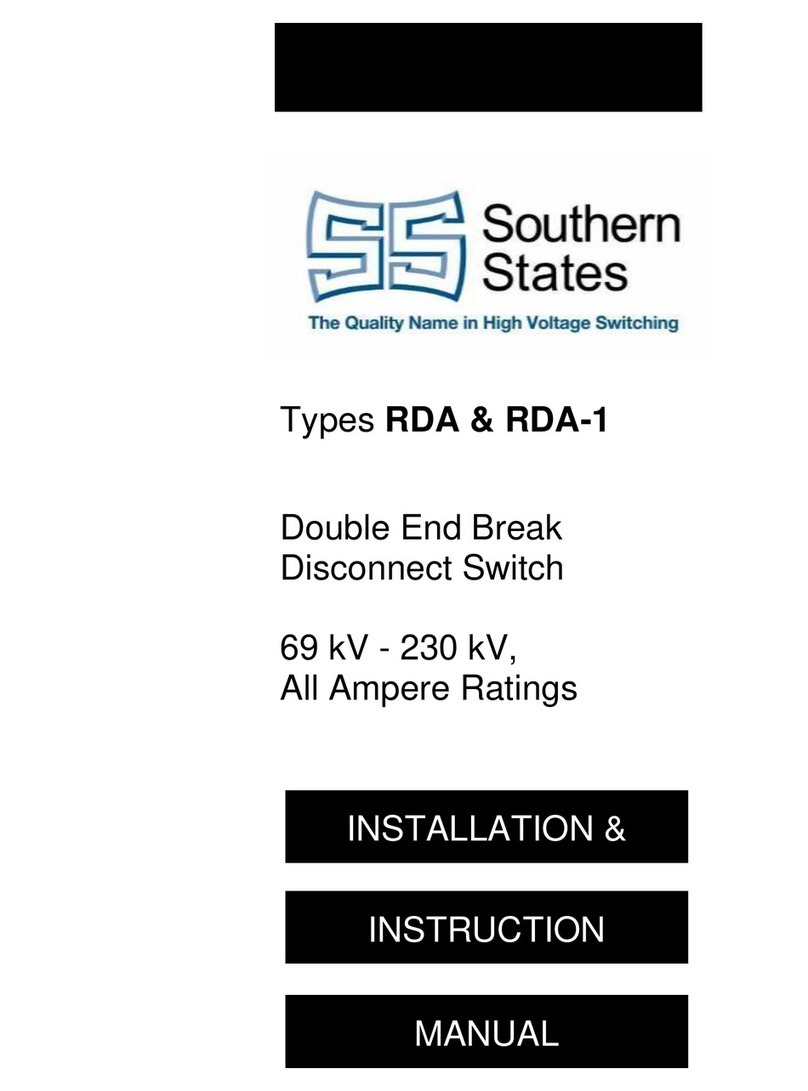 Southern States RDA-1V Installation instructions manual