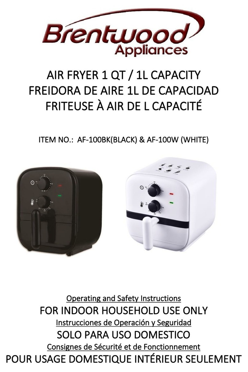 Brentwood Appliances AF-100W Operating and safety instructions