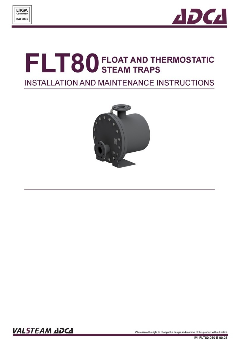 ADCA FLT80 Installation and maintenance instructions