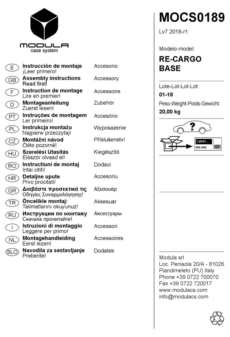 Modula RE-CARGO BASE Assembly instructions