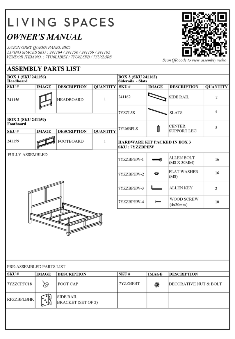 Living Spaces JAXON 241184 User manual