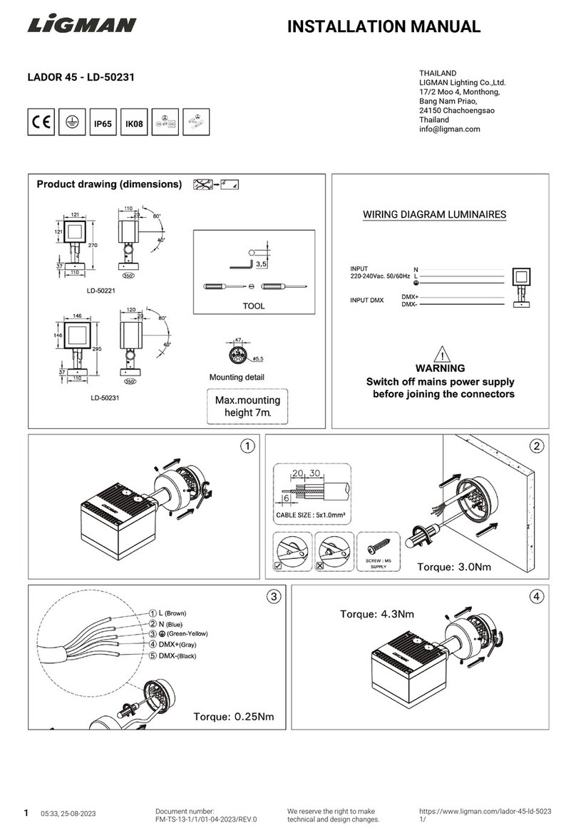 LIGMAN LADOR 45 installation manual