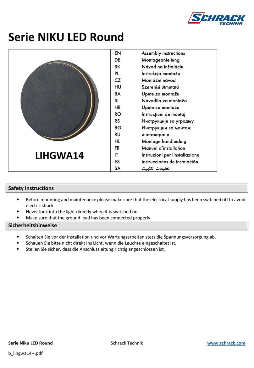 Schrack Technik NIKU LED Round Series User manual
