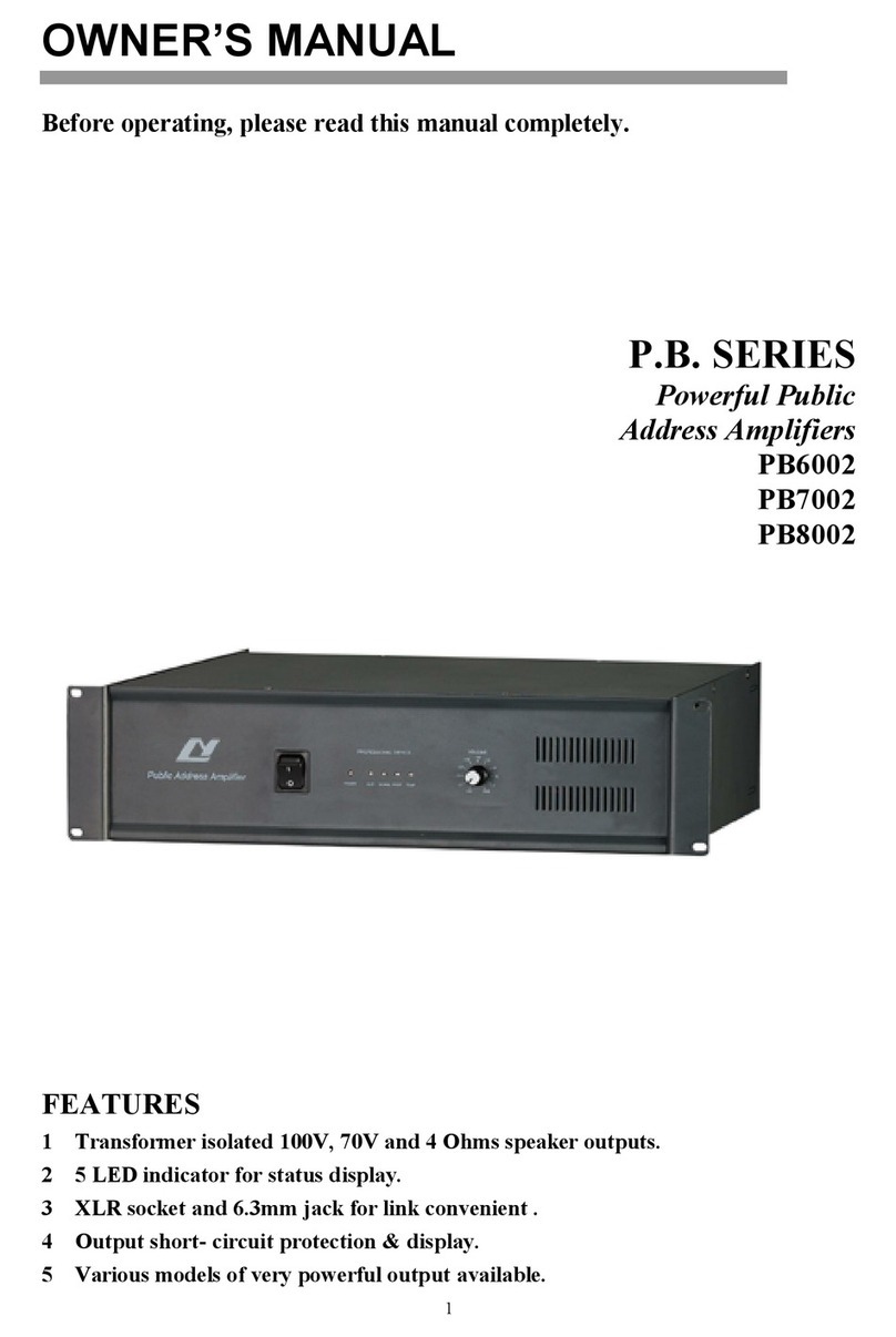 LY International Electronics P.B. Series owner's manual
