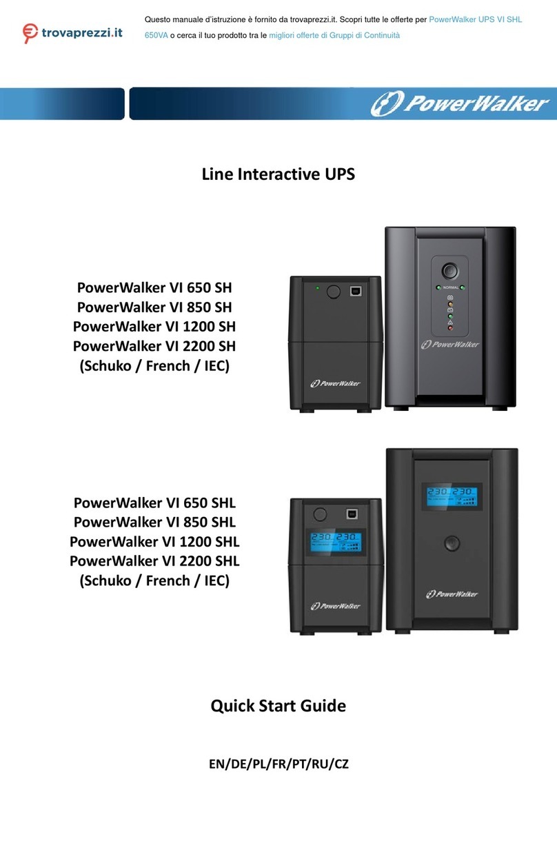PowerWalker VI 650 SH quick start guide