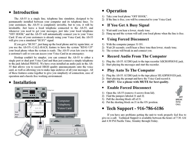 SKUTCH AS-55 manual