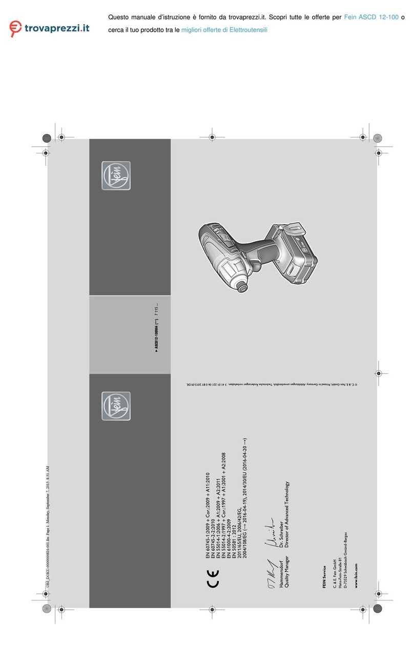 Fein ASCD 12-100 User manual