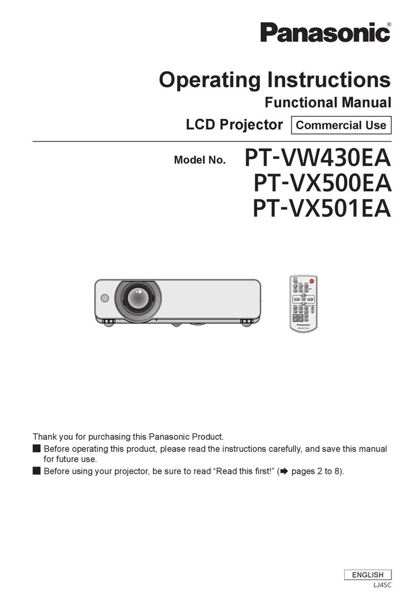 Panasonic PT-VW430EA User manual