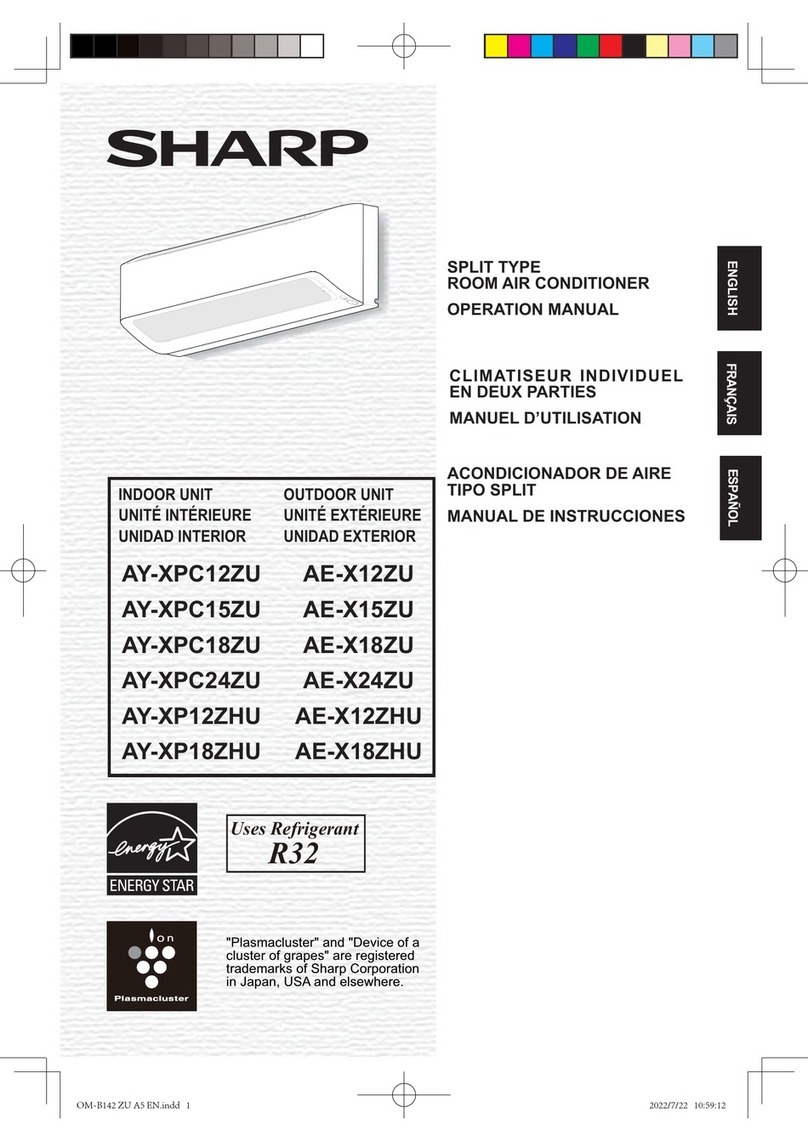 Sharp AY-XPC12ZU User manual