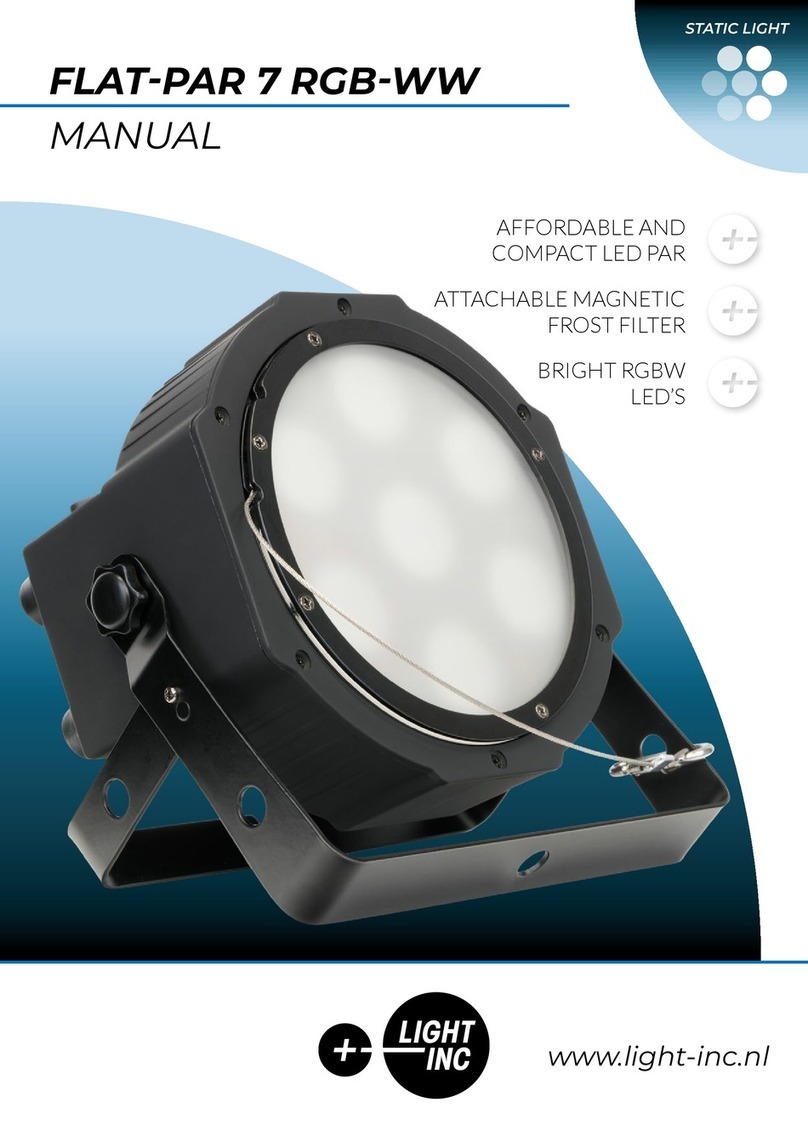 LIGHTINC FLAT-PAR 7 RGB-WW manual