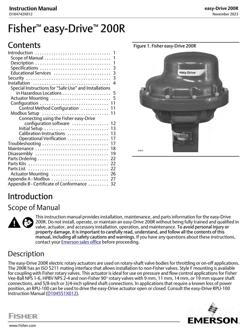Emerson Fisher easy-Drive 200R User manual Emerson Fisher easy-Drive 200R User manual